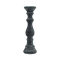 Amalfi Large Grey  Column Candle Holder-1