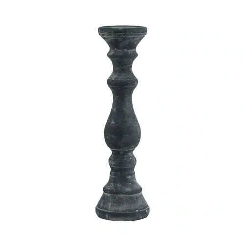 Amalfi Large Grey  Column Candle Holder-1