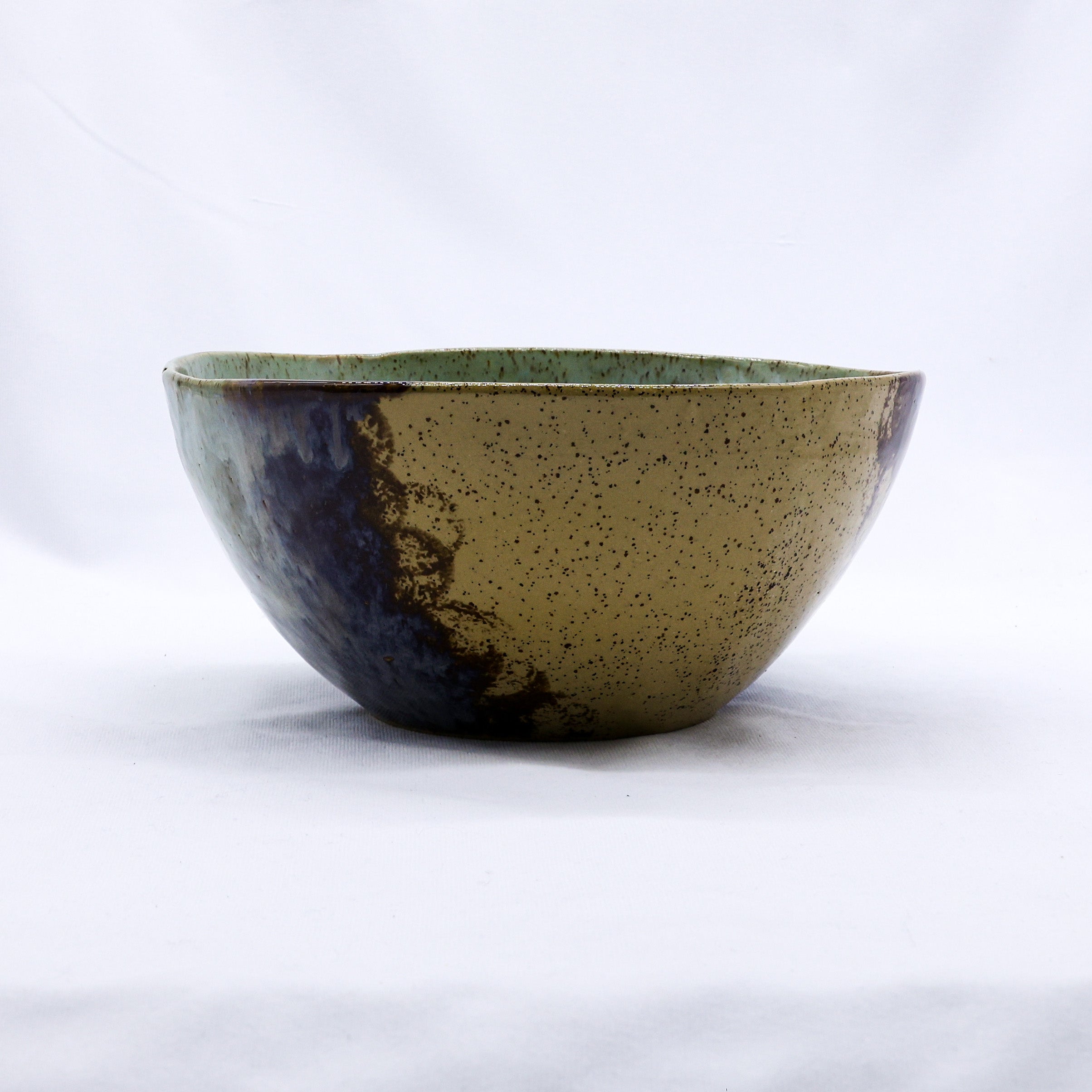 Large Saltwater Lavender Handmade Ceramic Stoneware Dinner Bowl