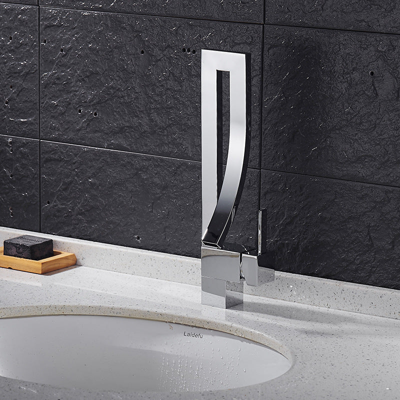 Waterfall Electroplated Basin Faucet