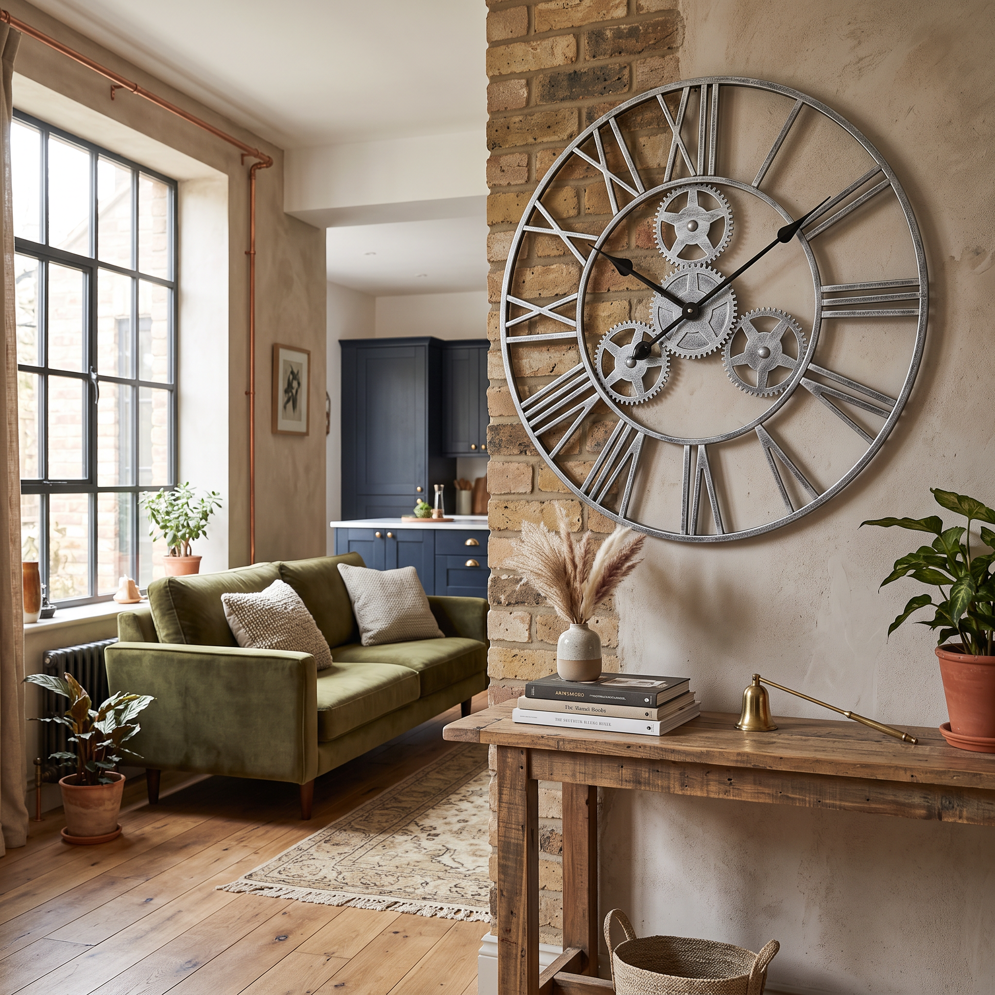 Giant Roman Numeral Wall Clock 58cm