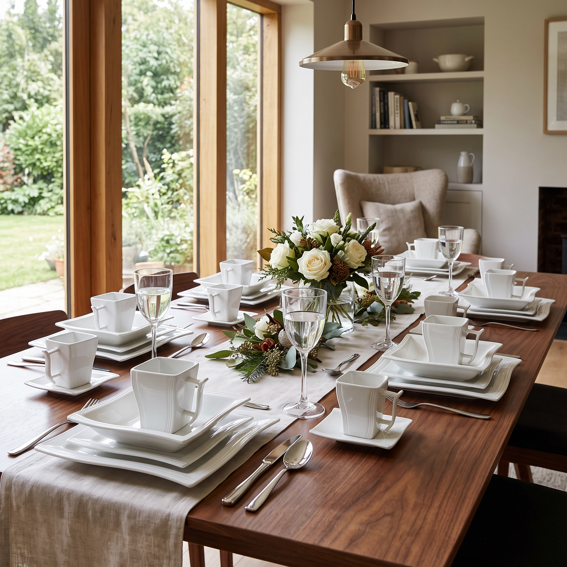 Flora Porcelain Dinner Set 30 & 60 Piece