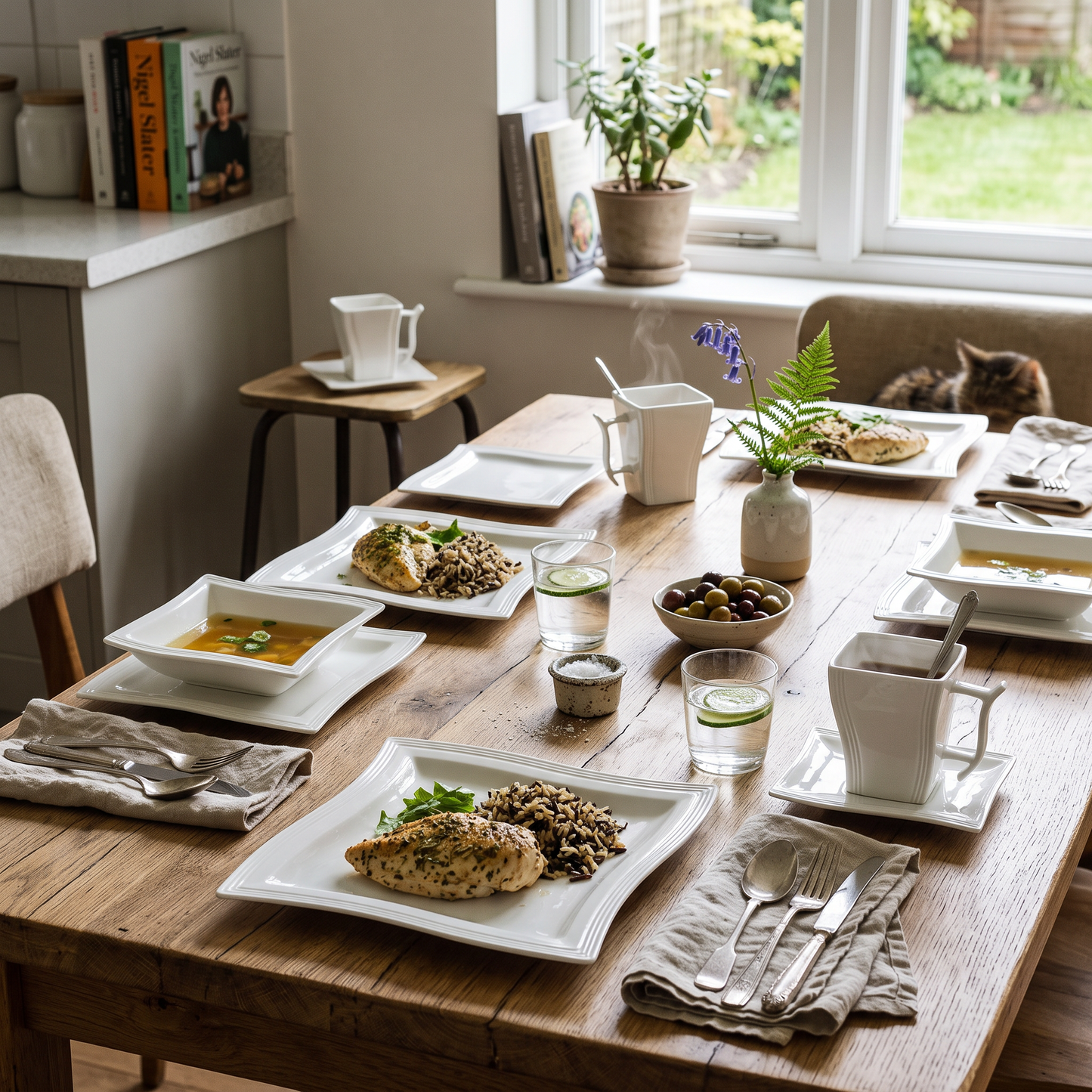 Flora Porcelain Dinner Set 30 & 60 Piece