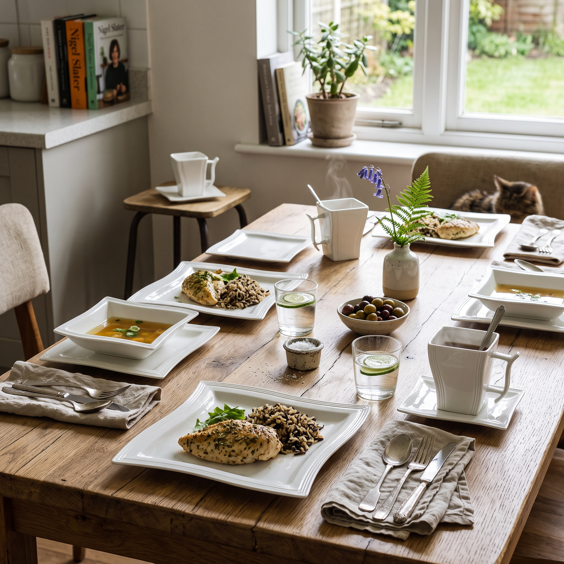 Flora Porcelain Dinner Set 30 & 60 Piece