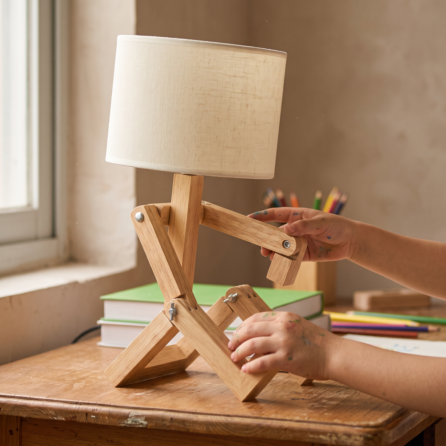 Adjustable Robot Table Lamp