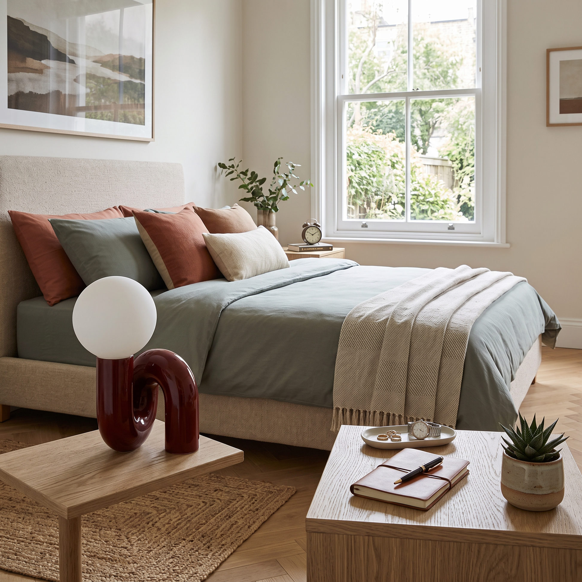 Modern Spiral Bedside Table Lamp