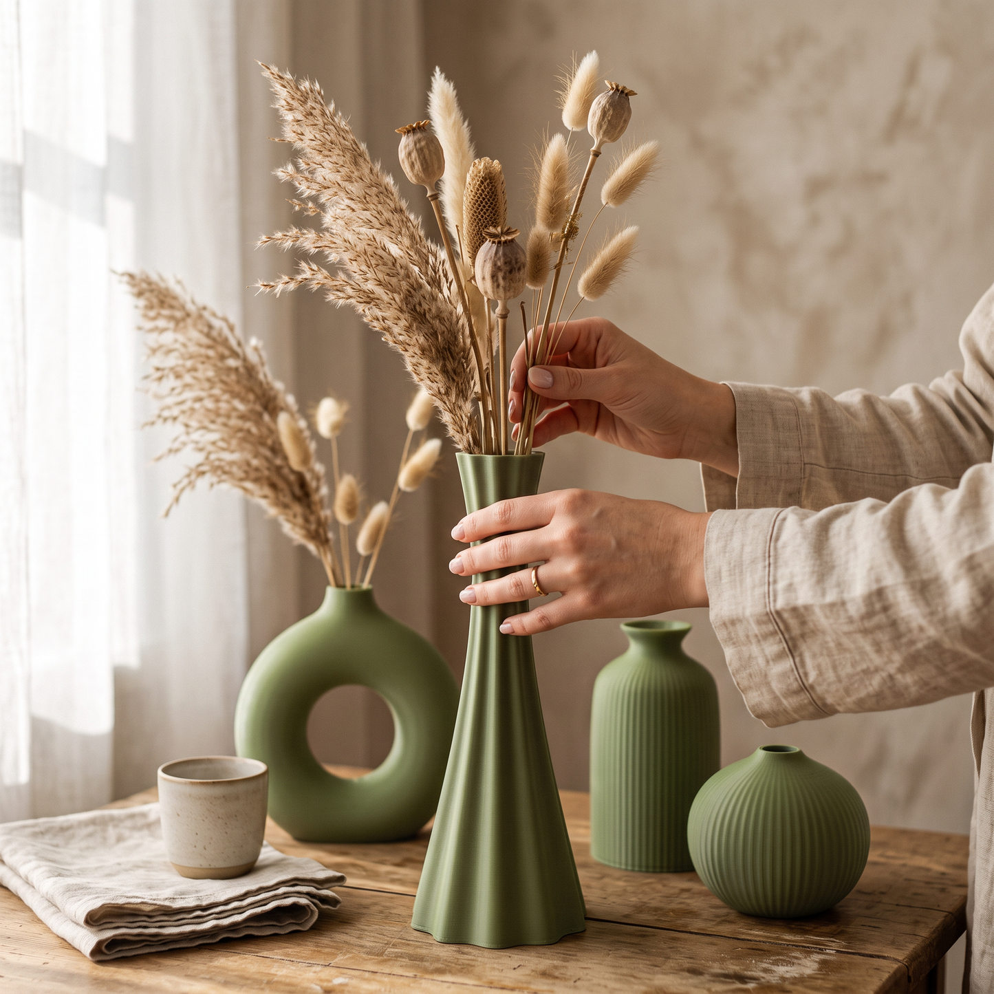 Bohemian Vase Set of 4