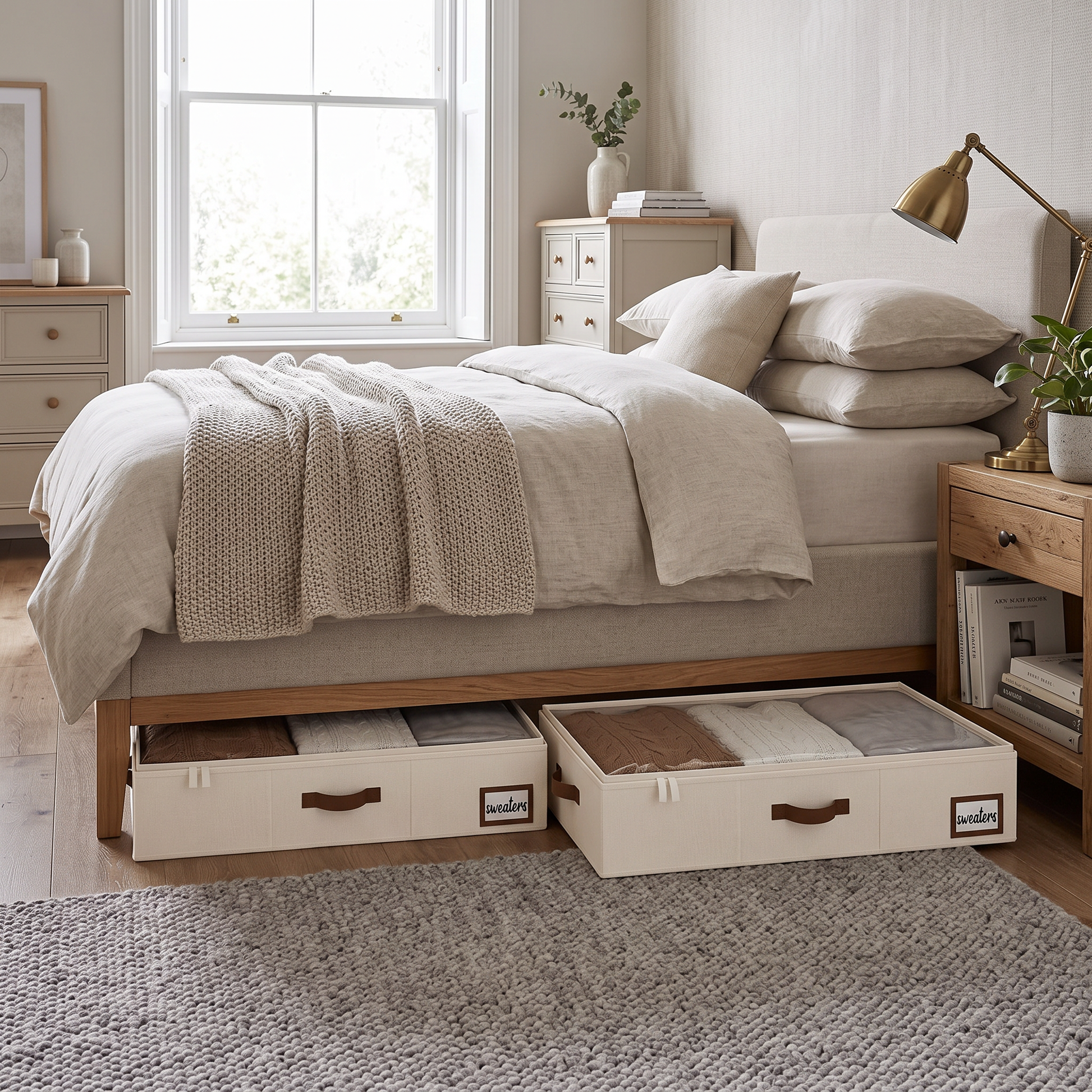 Underbed Storage Boxes with Lids 2 Pack