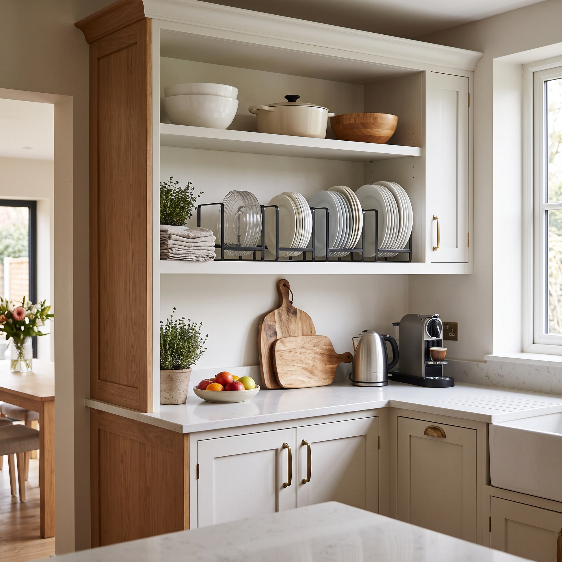 Kitchen Cabinet Plate Drying Rack