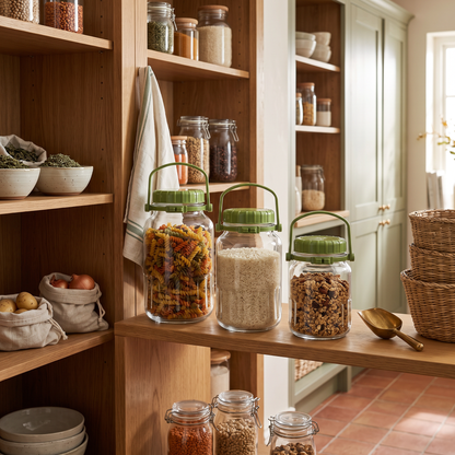 Clear Glass Airtight Food Jar 3L to 5L
