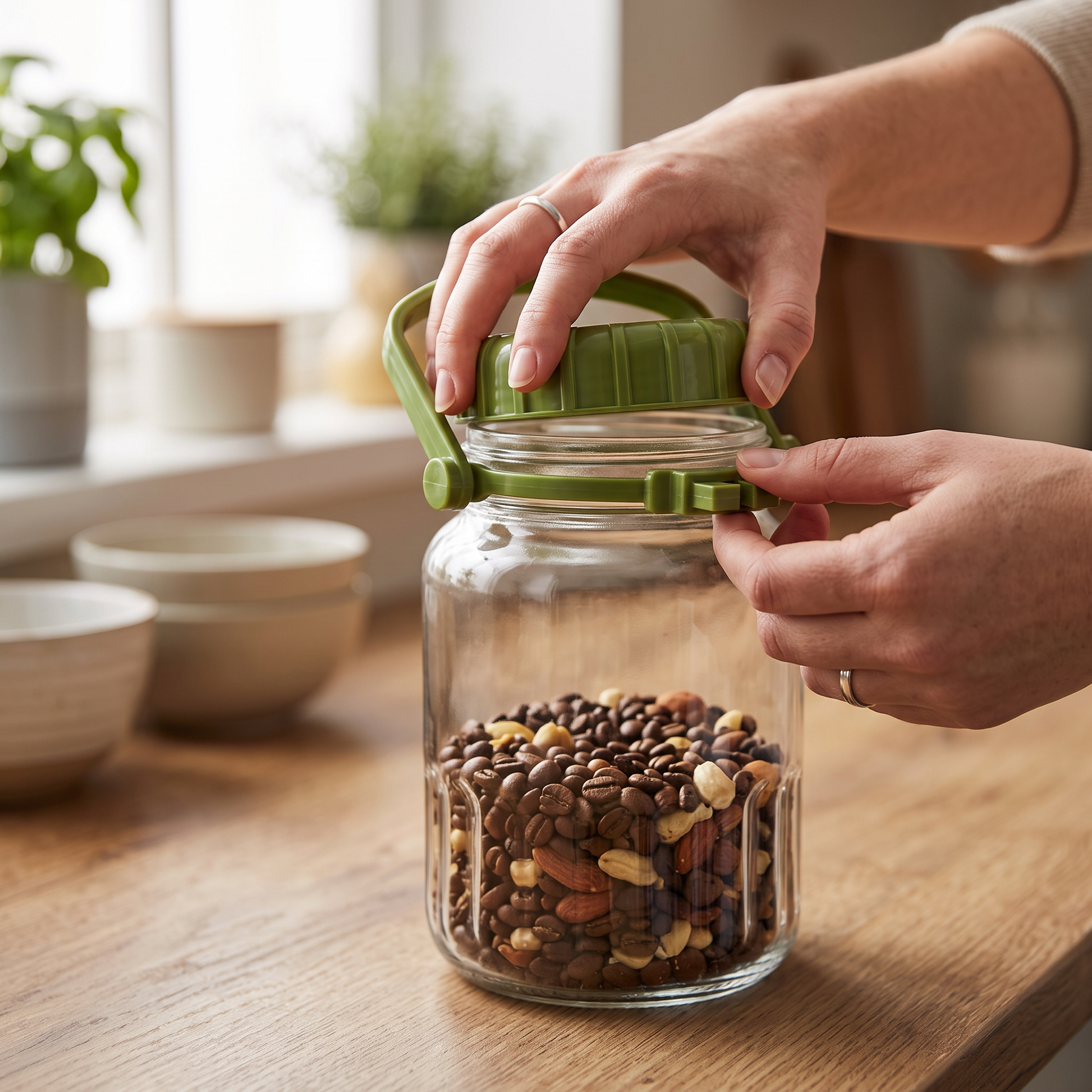 Clear Glass Airtight Food Jar 3L to 5L