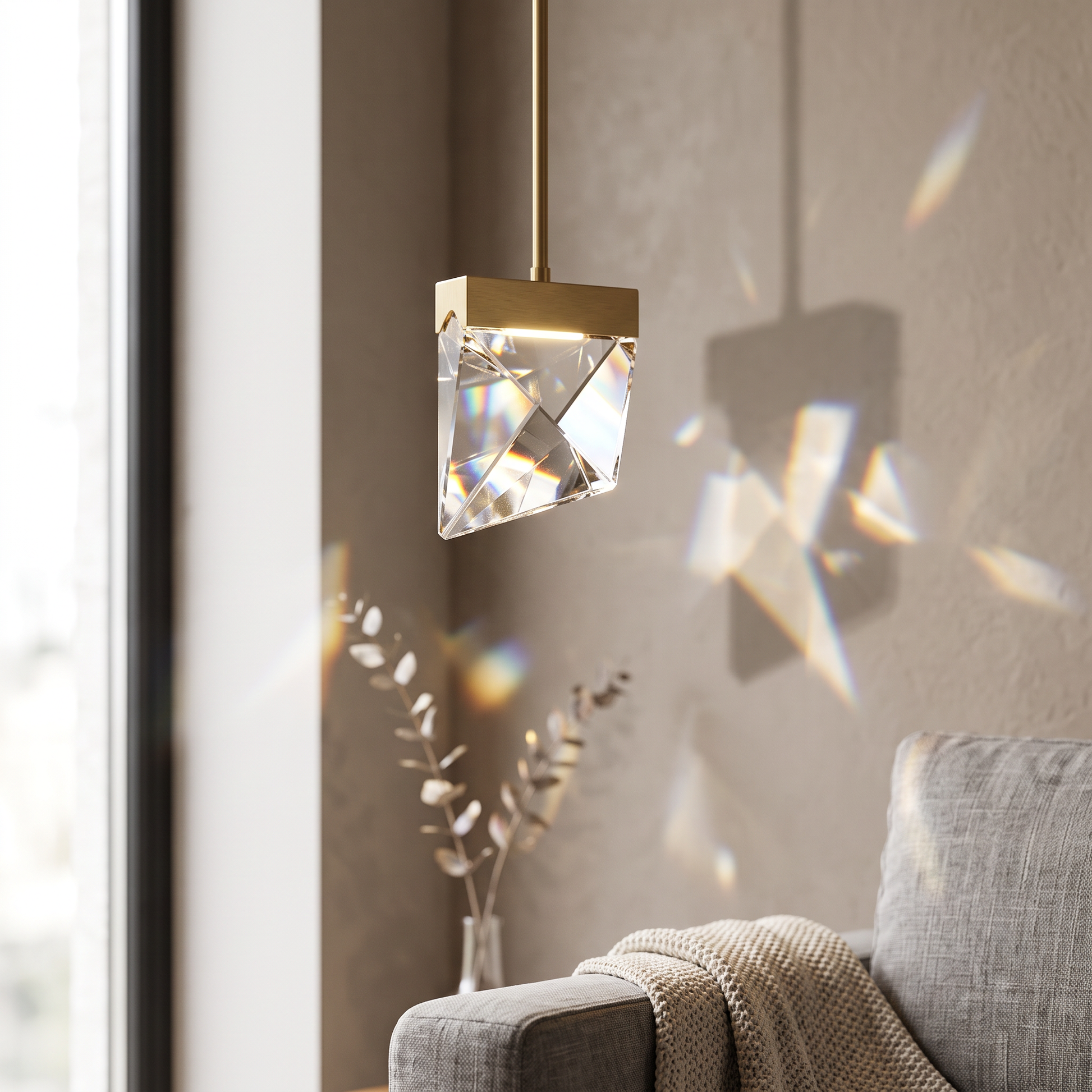 Modern LED Crystal Pendant Light
