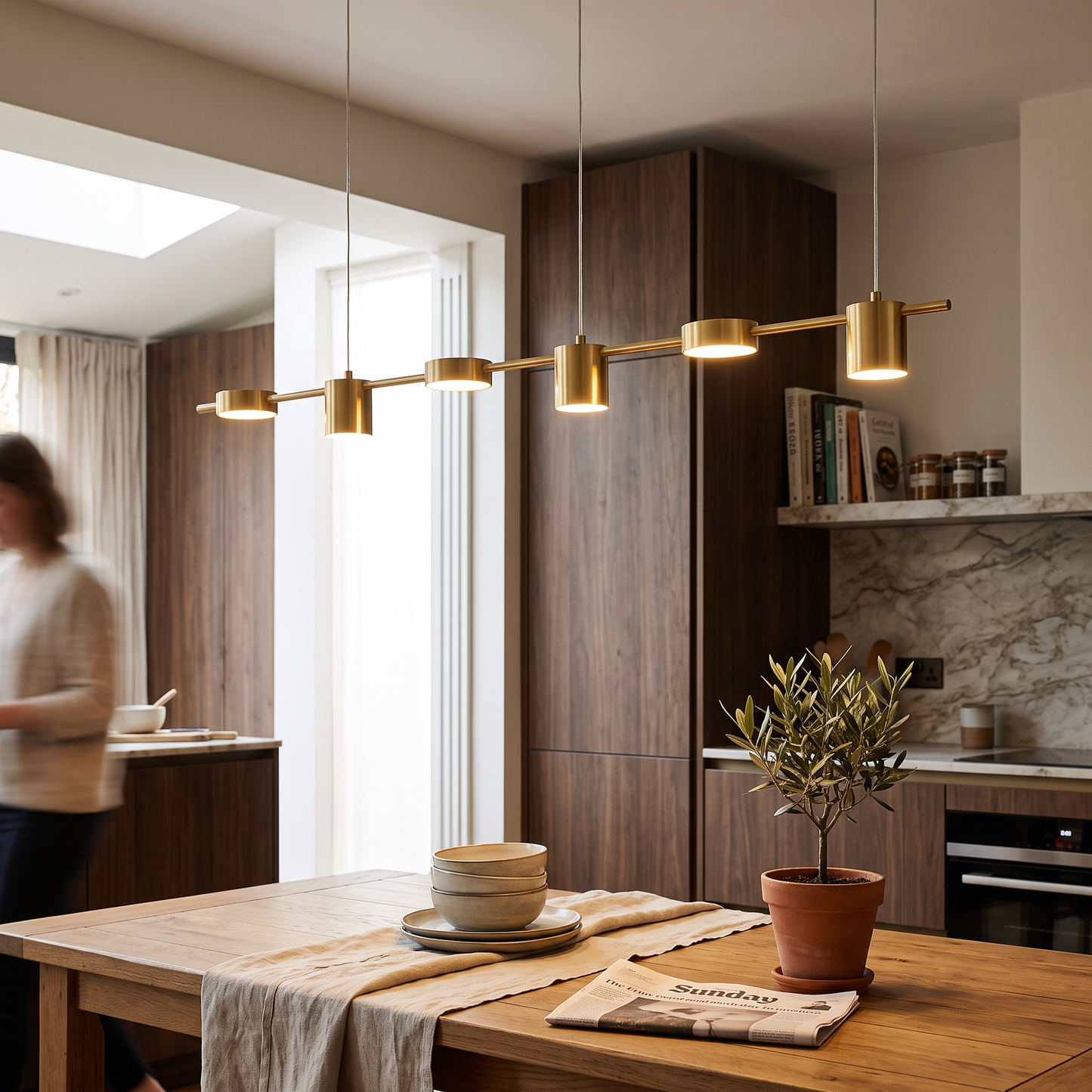 Gold Modern Pendant Chandelier