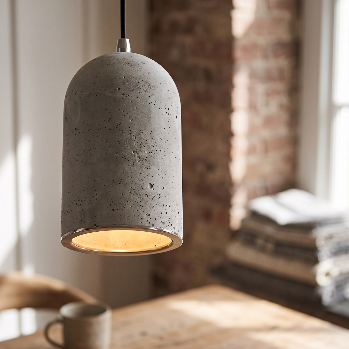 Rustic Cement Pendant Light