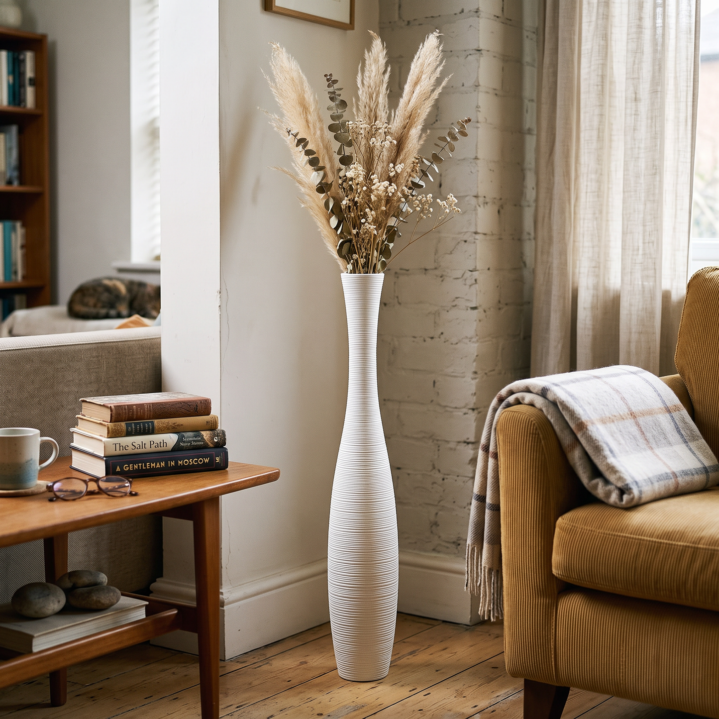 Tall Resin Floor Vase 105cm