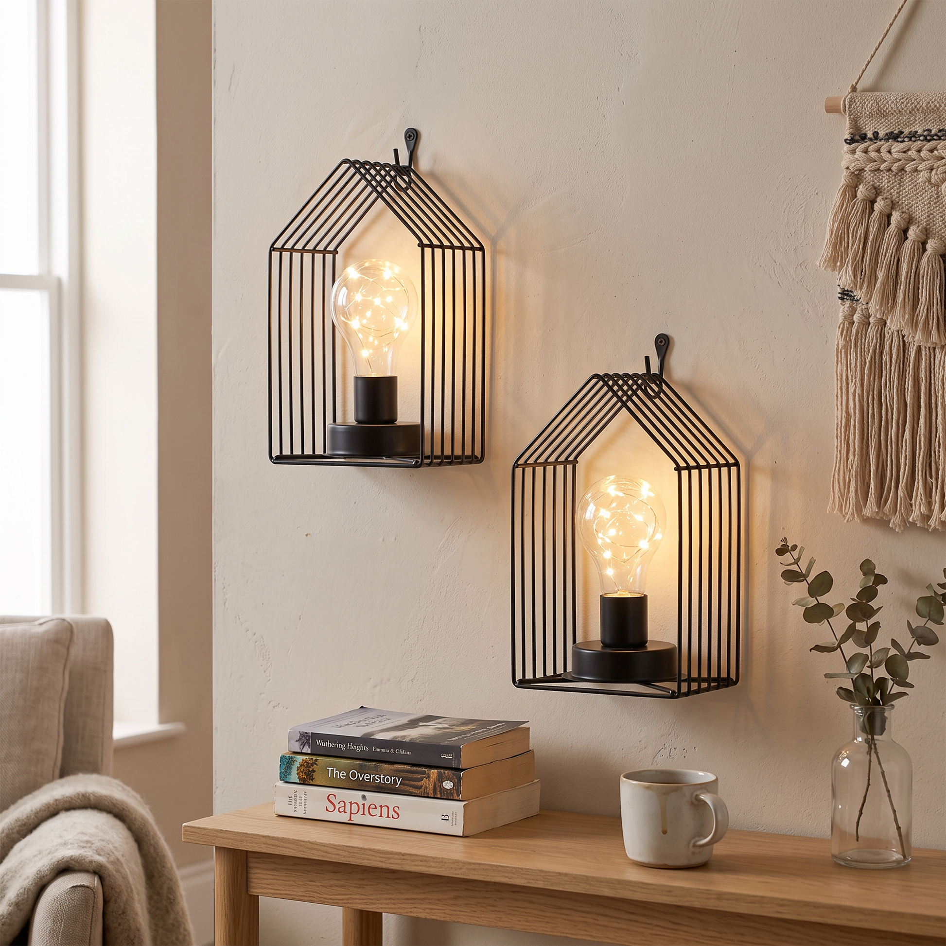 Battery Wall Sconces Set of 2