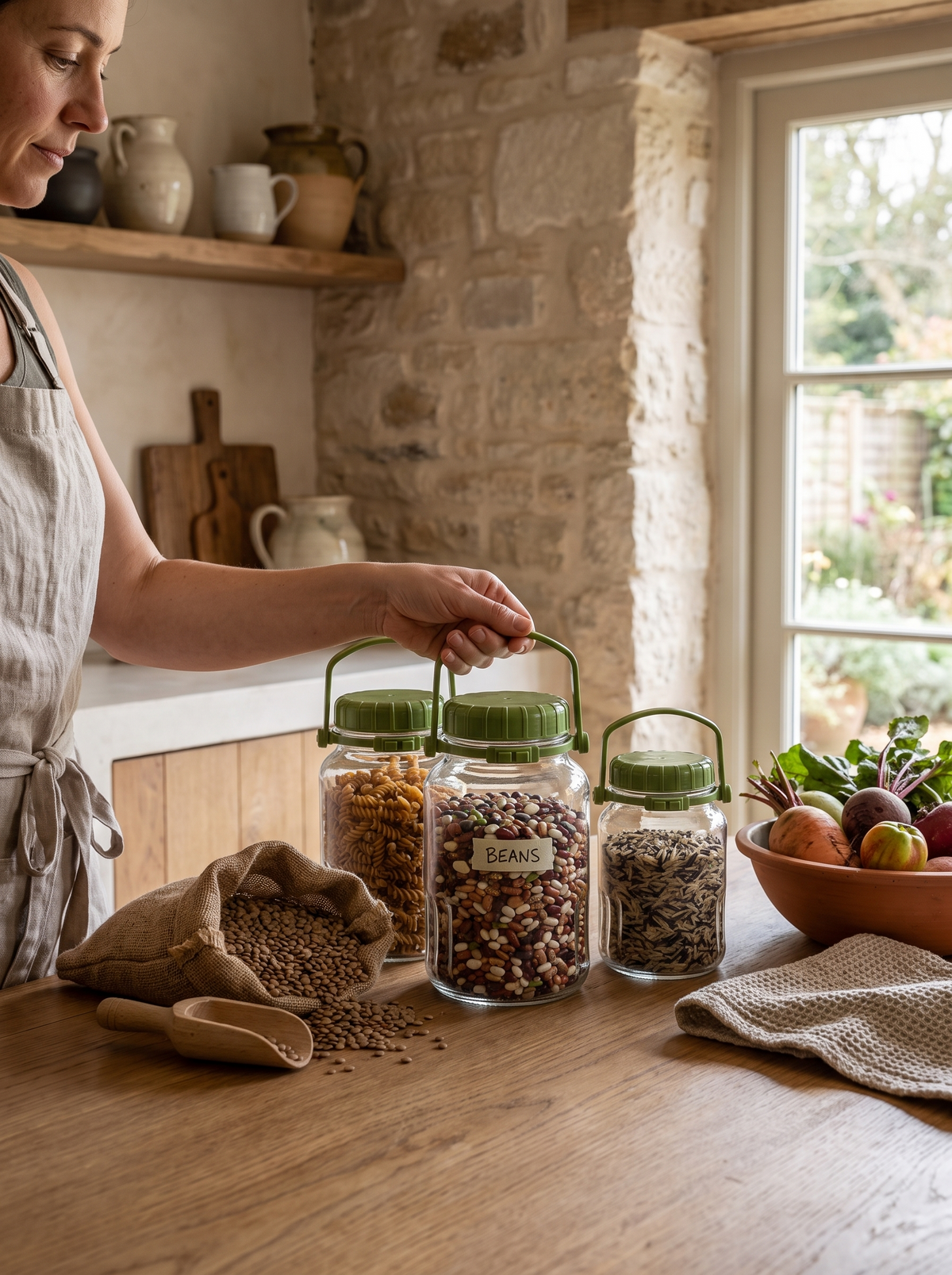 Clear Glass Airtight Food Jar lifestyle 2
