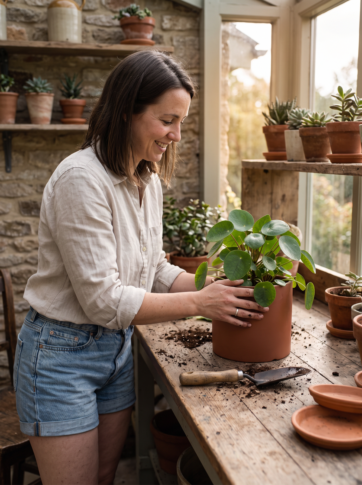 Colourful Ceramic Succulent Planter lifestyle 3