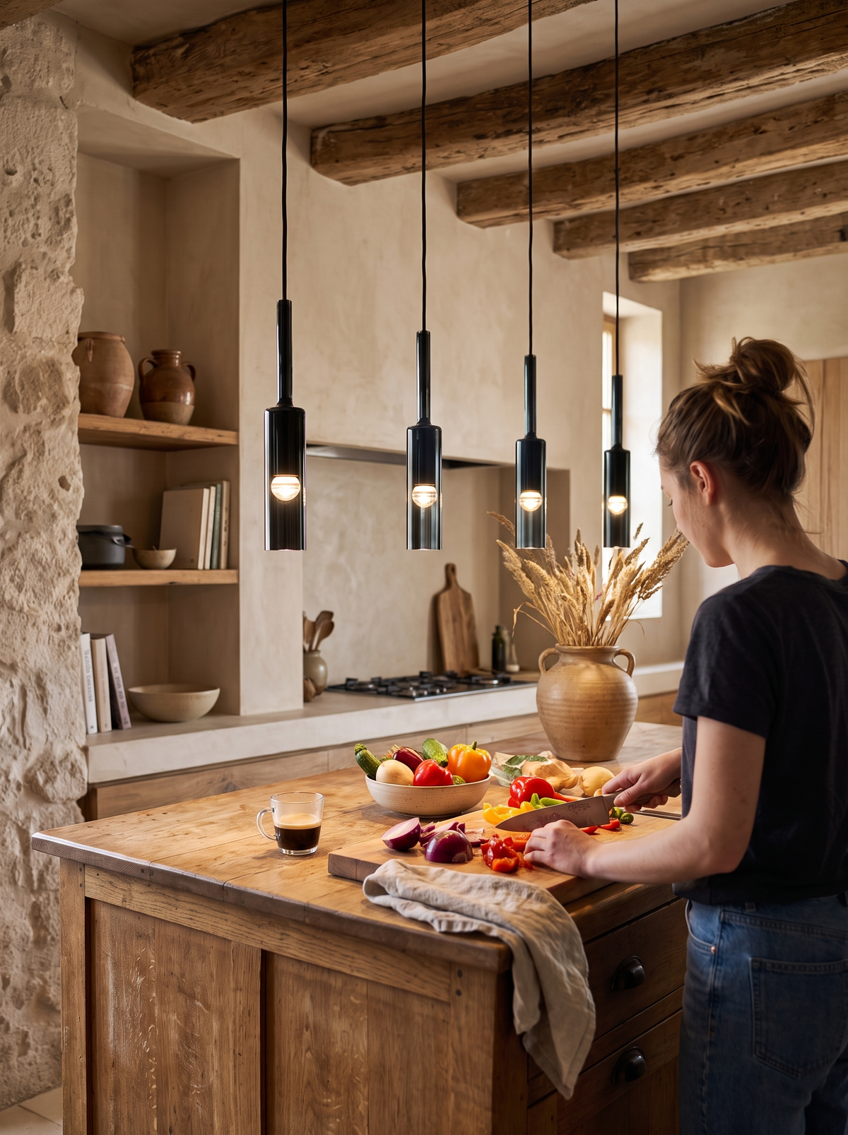 Modern Glass LED Pendant Light lifestyle 1